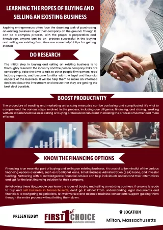 learning the ropes of buying and selling