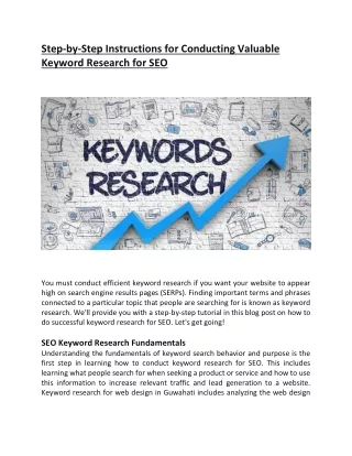 Step-by-Step Instructions for Conducting Valuable Keyword Research for SEO