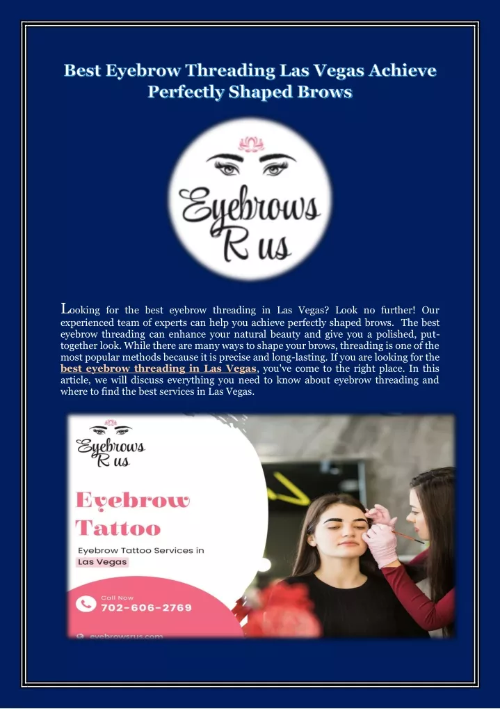 l ooking for the best eyebrow threading