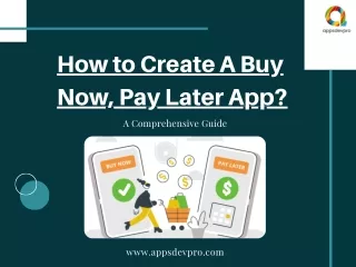 How to Create A Buy Now, Pay Later App? - AppsDevPro
