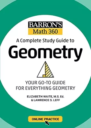 PDF/READ Barron's Math 360: A Complete Study Guide to Geometry with Online Pract