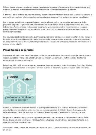 Maneras sorprendentes de hacer mejor tu relación