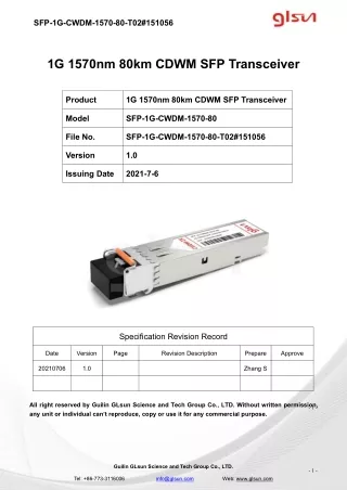 sfp 1g cwdm 1570 80 t02 151056