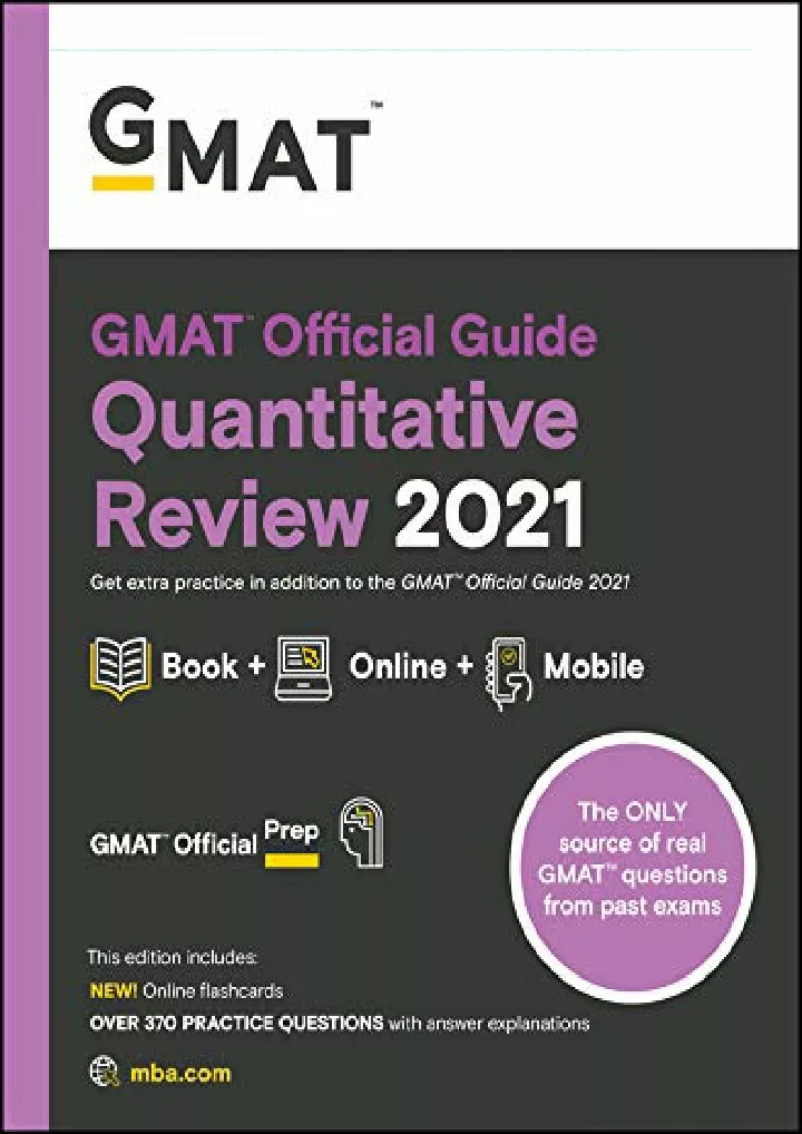 PPT - $PDF$/READ/DOWNLOAD GMAT Official Guide Quantitative Review 2021 ...