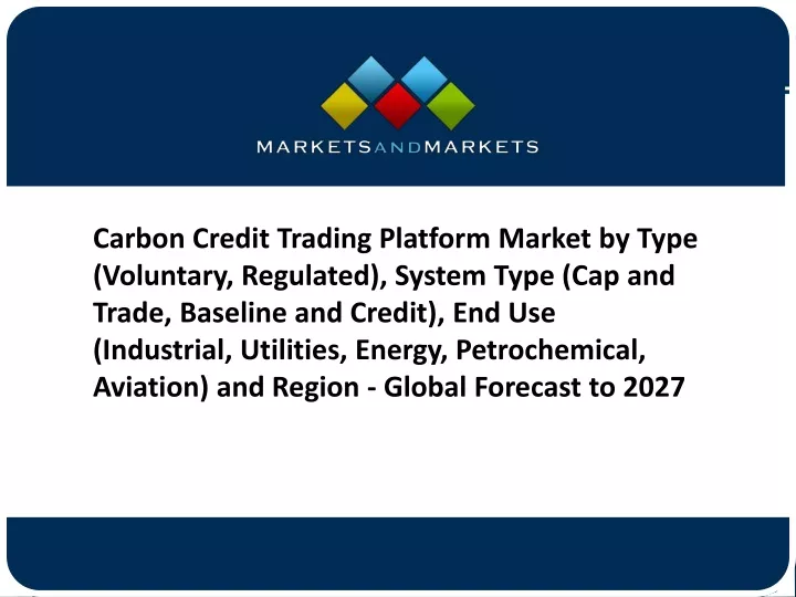carbon credit trading platform market by type