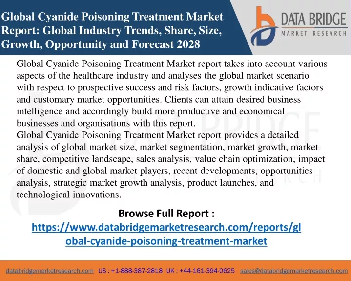 global cyanide poisoning treatment market report