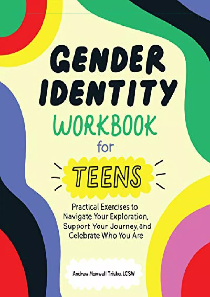 gender identity workbook for teens practical