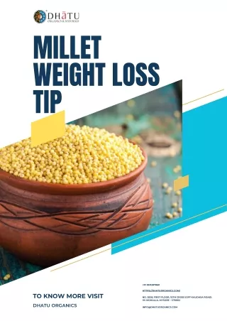 Millet Weight Loss Tip