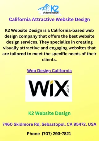 california attractive website design