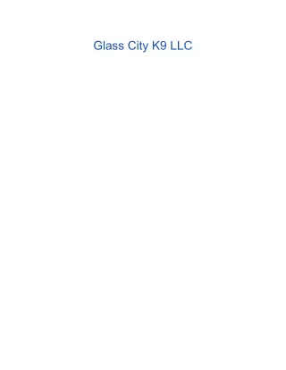 glass city k9 llc