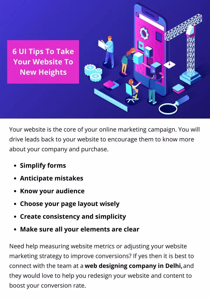 6 ui tips to take your website to new heights