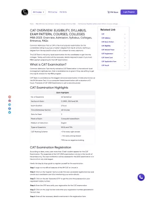 Common Admission Test (CAT) Complete Guide