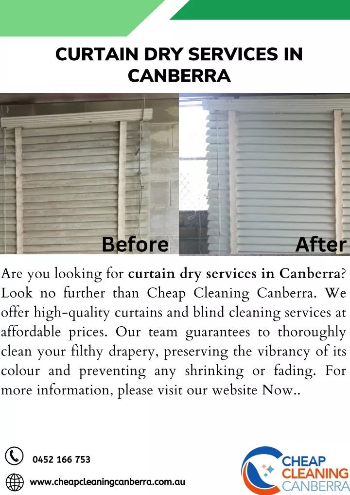 curtain dry services in canberra
