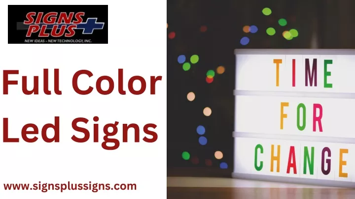 full color led signs