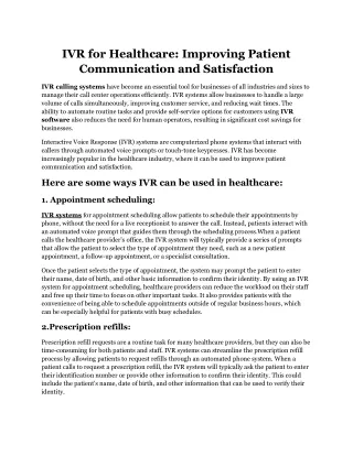 IVR for Healthcare_ Improving Patient Communication and Satisfaction.docx