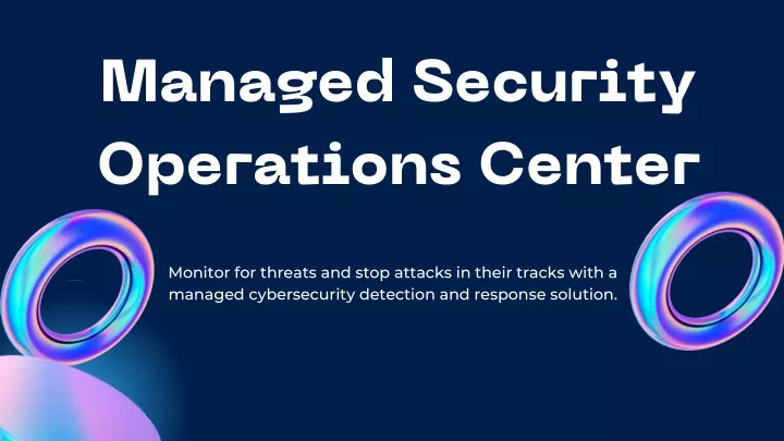 managed security operations center