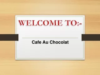 welcome to