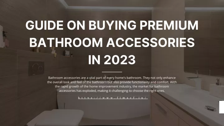 guide on buying premium bathroom accessories