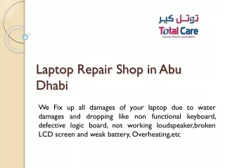 Most Recommended Laptop Repair Shop in Abu Dhabi
