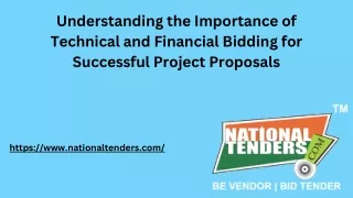 Understanding the Importance of Technical and Financial Bidding for Successful Project Proposals