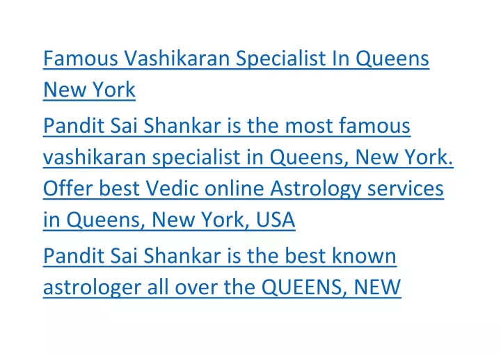 famous vashikaran specialist in queens new york