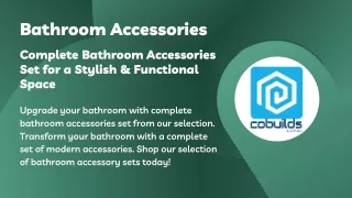 Complete Bathroom Accessories Set for a Stylish & Functional Space Canva