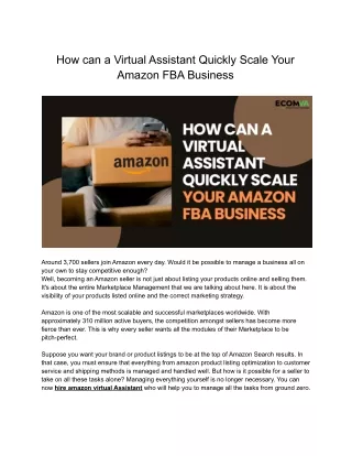 how can a virtual assistant quickly scale your