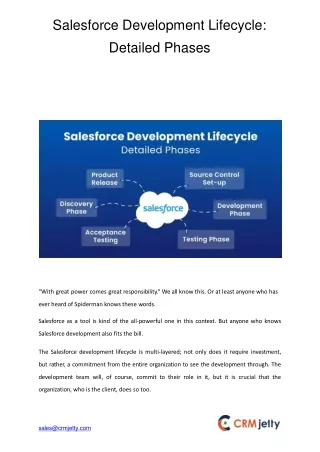 salesforce development lifecycle detailed phases