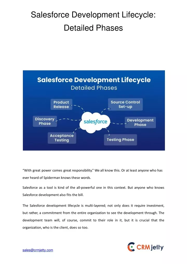 salesforce development lifecycle detailed phases