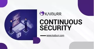 Get services With Continuous Compliance With Kaiburr!