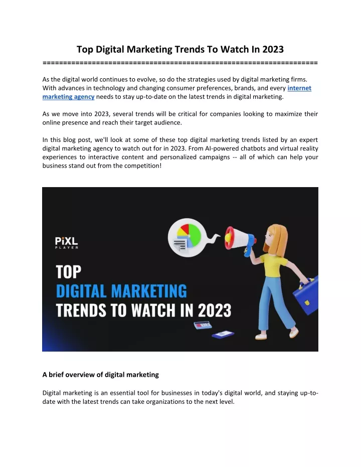top digital marketing trends to watch in 2023