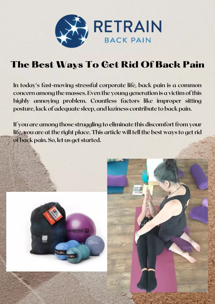 the best ways to get rid of back pain