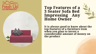Top Features of a 3 Seater Sofa Bed Impressing Any Home Owner