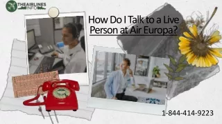 1-844-414-9223 Air Europa Customer Service Number