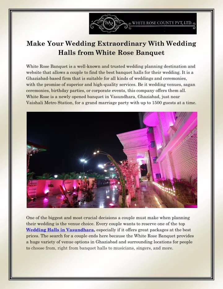 make your wedding extraordinary with wedding