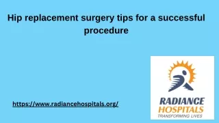 Hip replacement surgery tips for a successful procedure