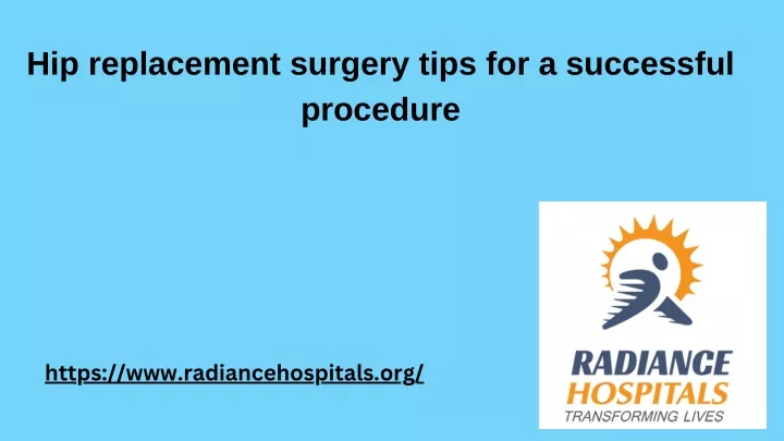 hip replacement surgery tips for a successful