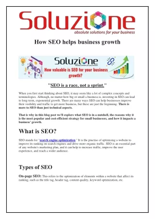 SEO: How does it help in your business growth?