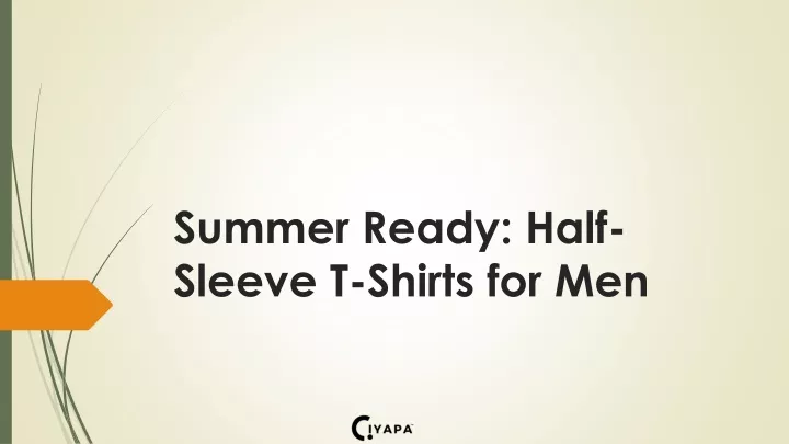summer ready half sleeve t shirts for men