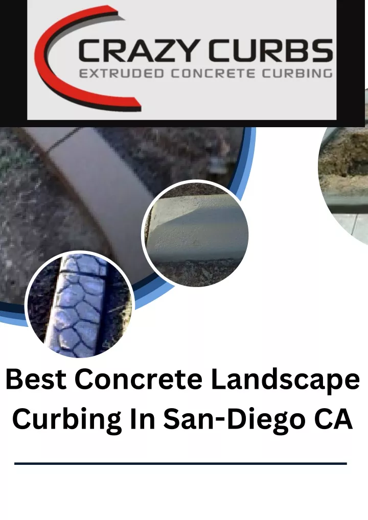 best concrete landscape curbing in san diego ca