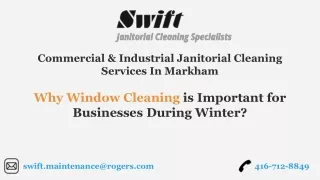 Window Cleaning Services Toronto - Swift Janitorial Cleaning Specialists
