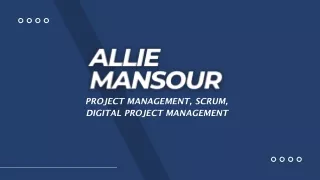 Allie Mansour - A Highly Competent Professional