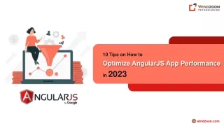 Tips on How to Optimize AngularJS App Performance