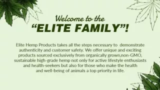 Hemp product for lovers - elite hemp products