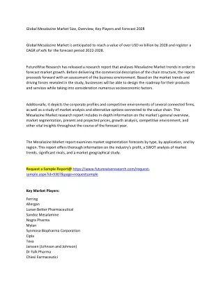global mesalazine market size overview
