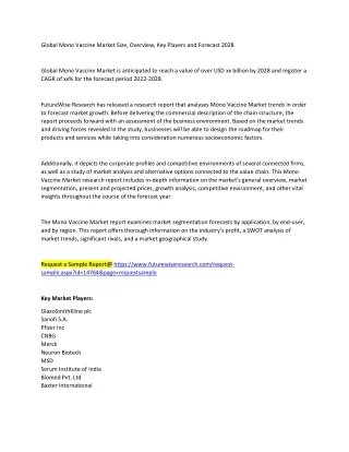 global mono vaccine market size overview