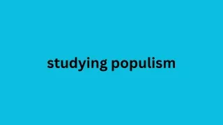 studying populism