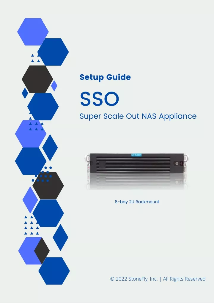 setup guide sso super scale out nas appliance