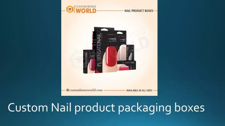 custom nail product packaging boxes