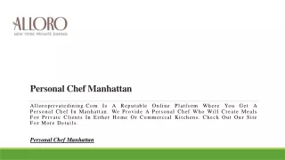 personal chef manhattan